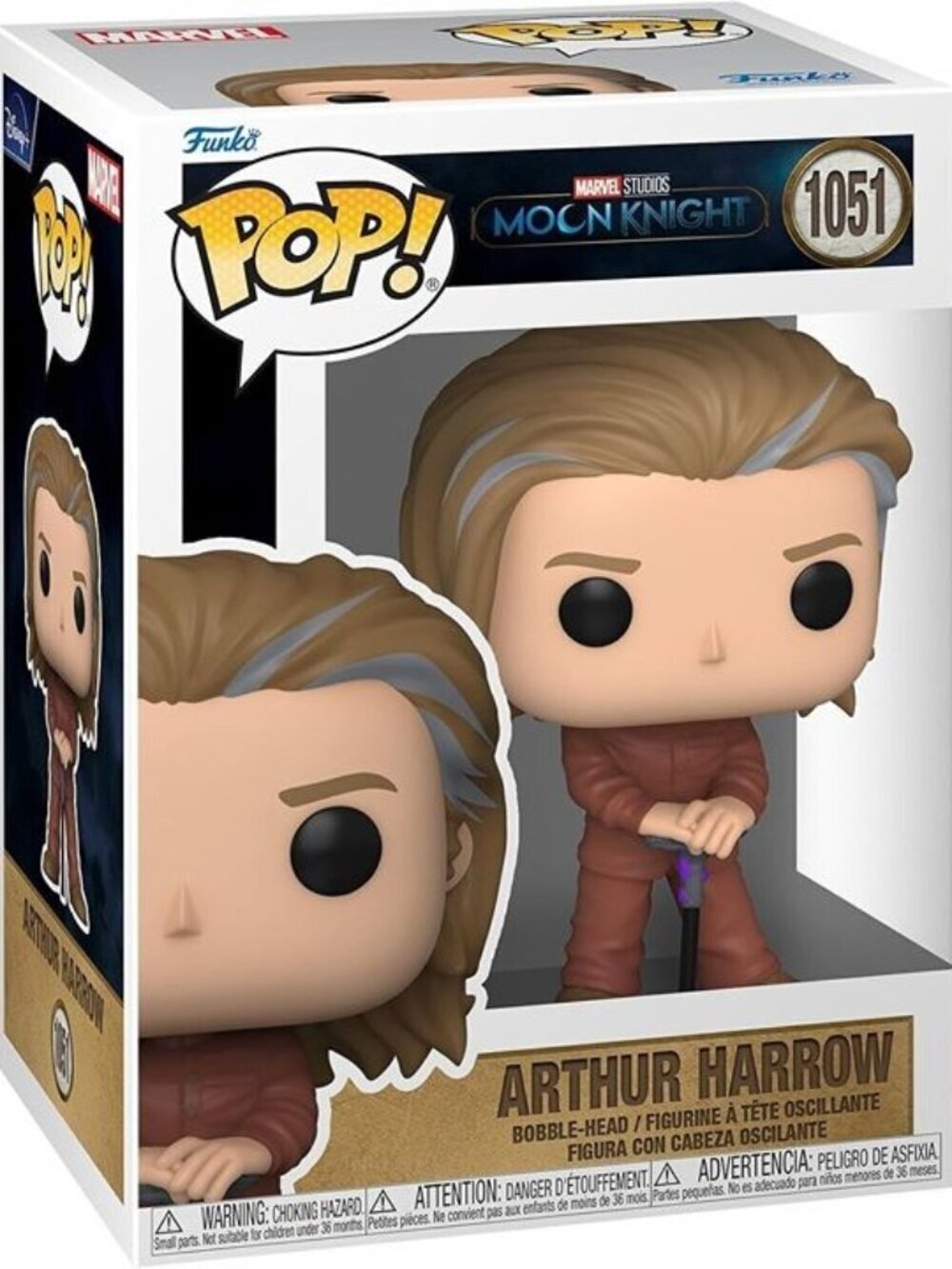 Funko Pop! Marvel: Moon Knight – Arthur Harrow #1051 Bobble-Head Vinyl Figure NE